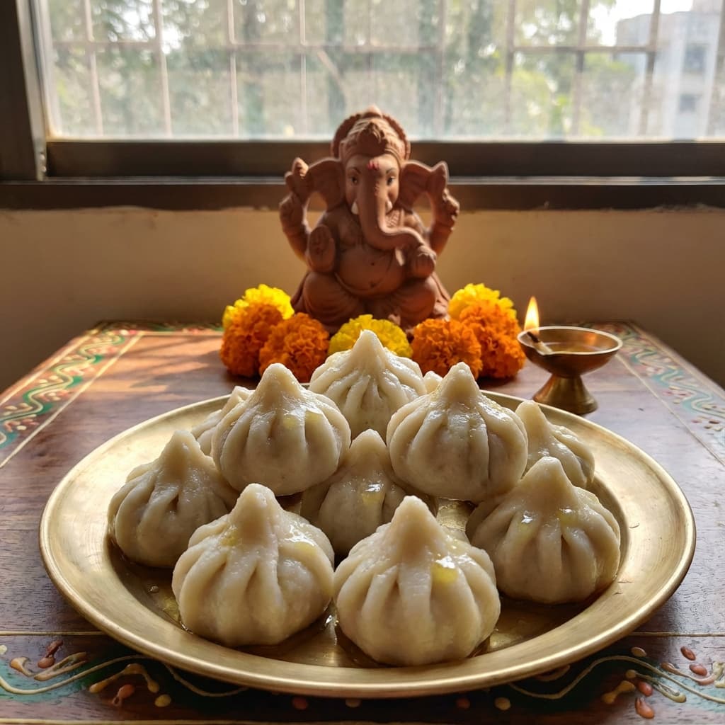 Steamed Ukadiche Modak